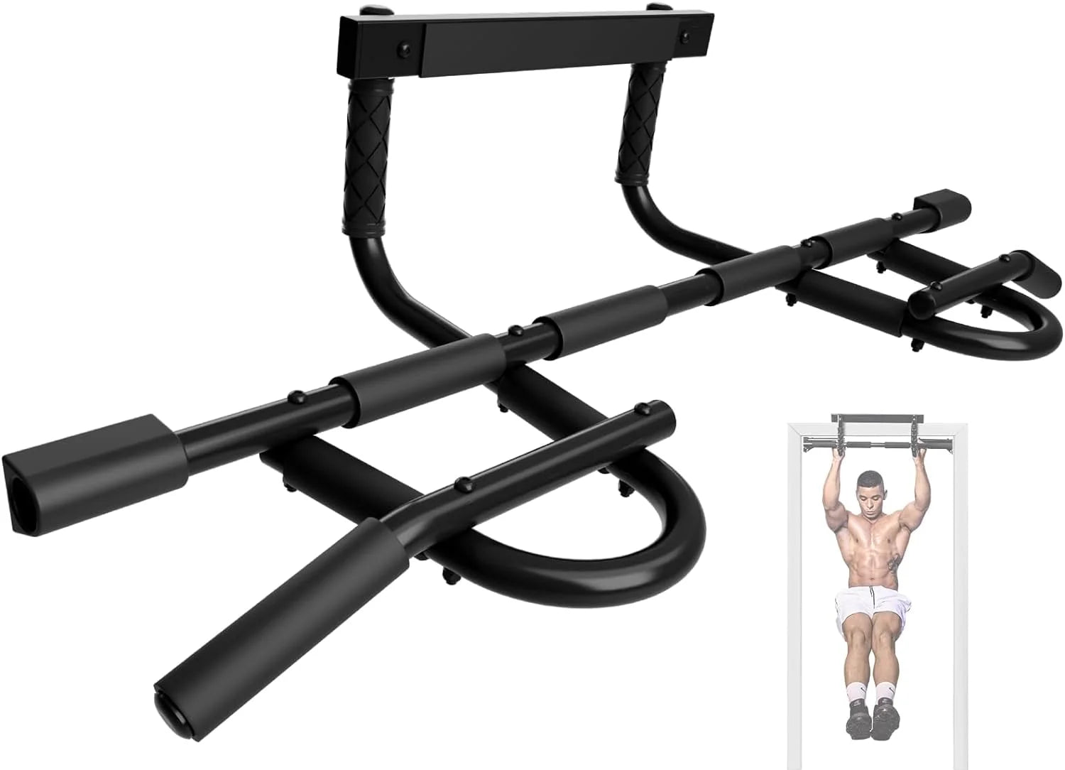 Heavy Duty Pull up Bar for Doorway,Solid Bar Construction,Multi Grips Door Pull up Bar/Doorway Pull up Bar